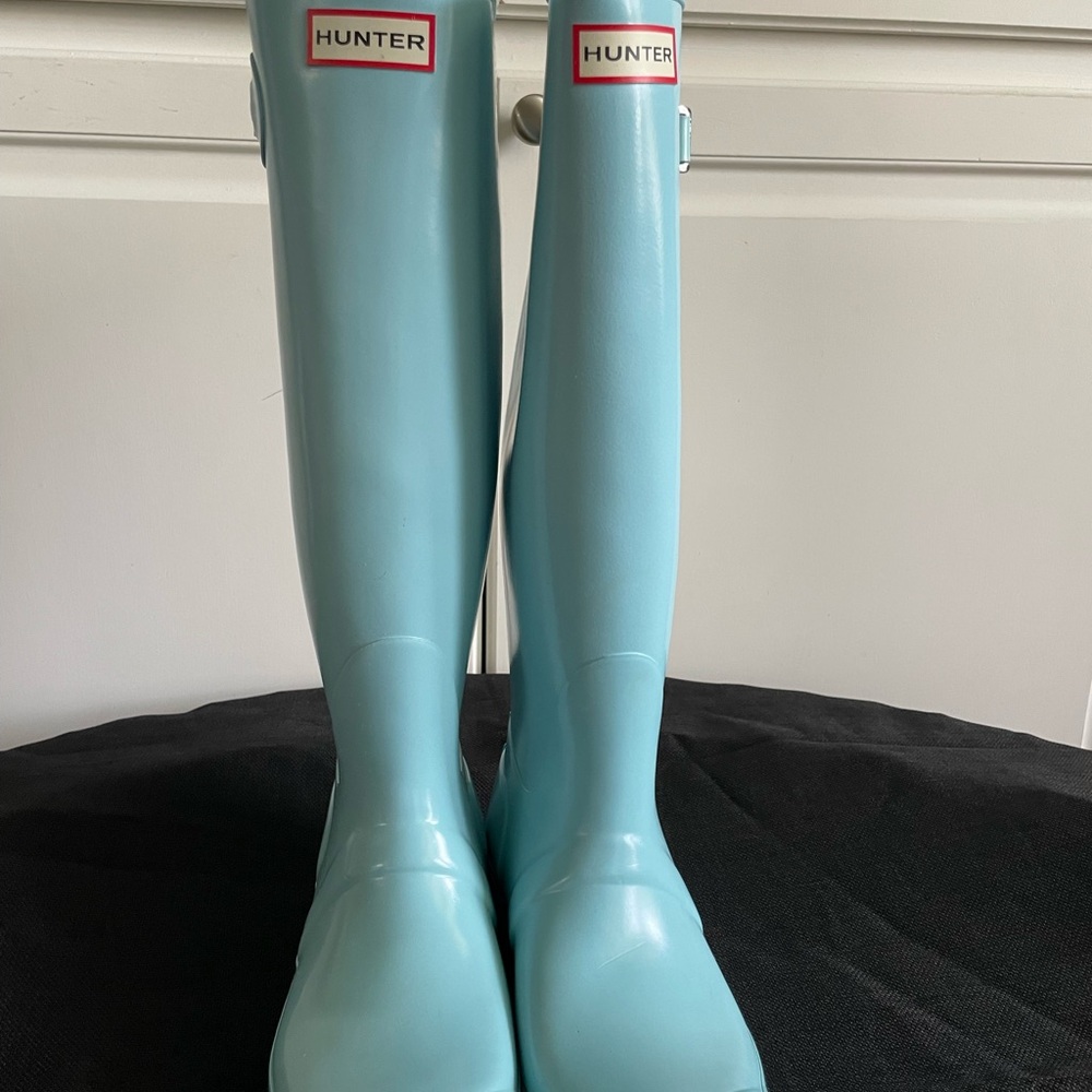 Hunter Aqua Tall Rain Boots